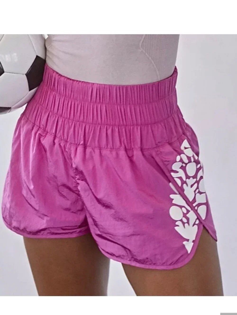 Free People Movement The Way Home Logo Shorts Vivacious Violet Size Large